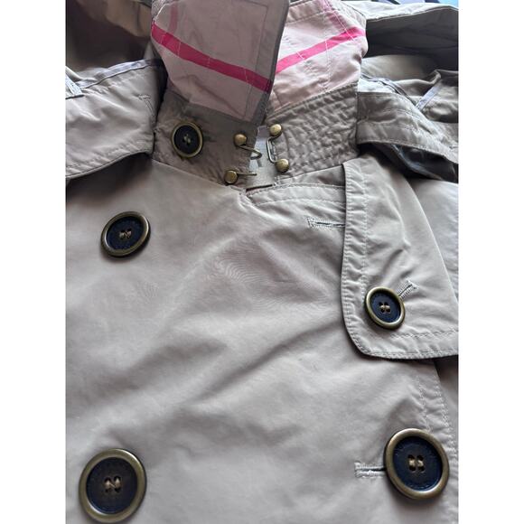 Burberry Brit Balmoral Packaway Hooded Shell Trench Coat in Natural Lyst (SZ 2) - Picture 3 of 16